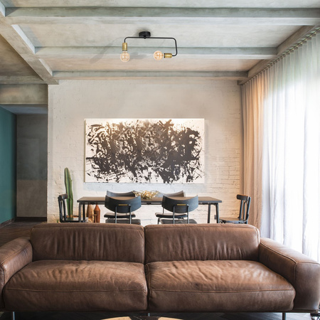 Kinkiet ścienny lampa sufitowa w stylu industrialnym czarna MiLAGRO DYLAN 2x E27