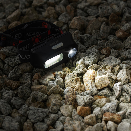 Latarka Czołowa LED Akumulatorowa XPE + COB VA0115 Vayox