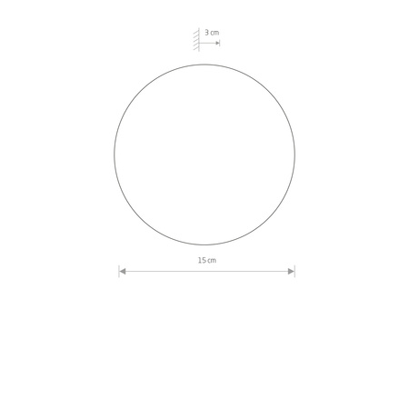 Kinkiet Ścienny Lampa Natynkowa LED 7W 60lm 3000K Ciepła Biała RING LED S 7637 Nowodvorski