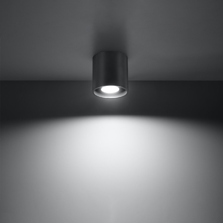 Lampa Sufitowa Oprawa Natynkowa SPOT TUBA GU10 Cylindryczna Antracyt Nowoczesna Orbis Sollux