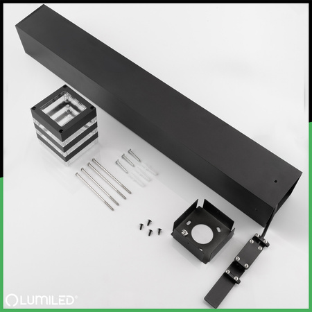 Lampa Ogrodowa Słupek Zewnętrzny Stojący E27 LED TAXUS 2 80cm LUMILED