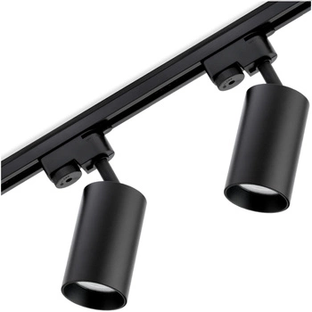 Zestaw Szyna Oświetleniowa Szynoprzewód 1m + 2x Reflektor Szynowy SAGI GU10 Czarny LUMILED