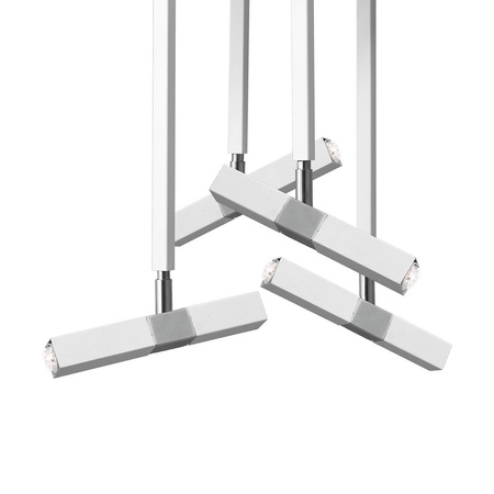 Lampa Sufitowa CASTRO Biała Chrom 4xG9 Milagro