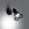 Lampa Ścienna Kinkiet E14 Geometryczna Geometryczna Czarna Nowoczesna Artemis Sollux