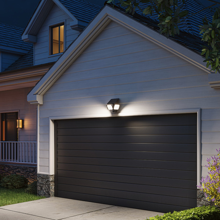 Lampa Solarna Naświetlacz Solarny 24.5W 4000lm 3000K Ciepła IP65 Czarny z Czujnikiem Ruchu UltraEfficient Zyren Philips