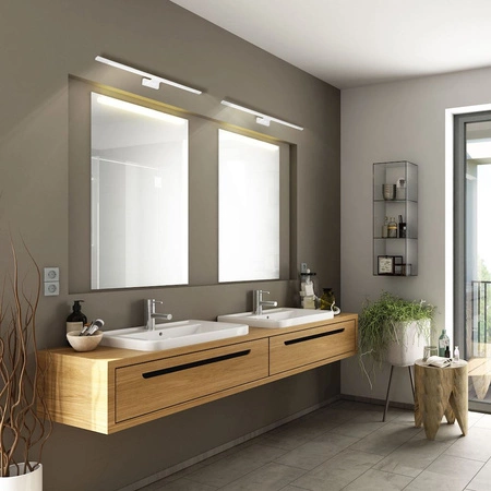 Kinkiet SHINE prostokąt biały 12W LED IP44 Metal i tworzywo Milagro