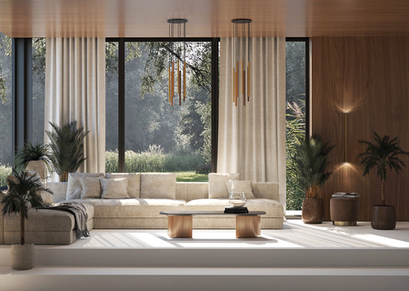 Lampa Sufitowa Wisząca 7x G9 Złota Nowoczesna LASER 490 10704 Nowodvorski