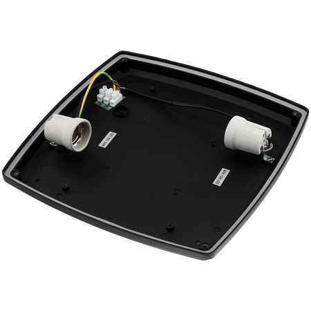 Lampa Ogrodowa Kinkiet Elewacyjny Plafon 2x E27 Kwadratowy LARIS LUMILED