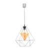 Lampa wisząca ALAMBRE 1xE27 4W Geometryczny Kształt Żarówka W Zestawie MLP4132 Milagro Metal