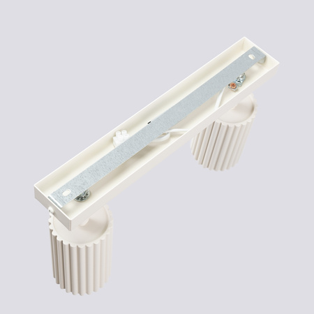 Lampa Sufitowa Reflektor Tuba Spot 2x GU10 Beżowa Karbon Deep Space SL.1599 Sollux