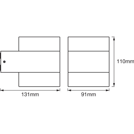 Lampa Ogrodowa Zewnętrzna Kinkiet Elewacyjny LED 12.5W 980lm 3000K IP44 Szary Endura Ledvance