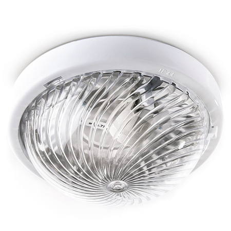 Plafon LED Oprawa Sufitowa Ścienna Natynkowa WEGA PC 75W IP44 Biała KOBI