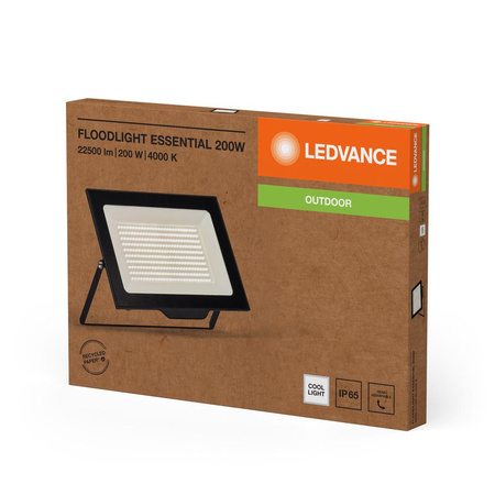 Naświetlacz LED Halogen Zewnętrzny Reflektor IP65 200W 4000K Neutralny Czarny LEDVANCE
