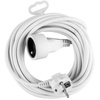 Przedłużacz Sieciowy Kabel z Uziemieniem Listwa Zasilająca 1 Gniazdo 7m Biały Sznur Lendo Lumiled