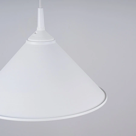 Lampa Sufitowa Wisząca Zwis E27 Geometryczna Biała Skandynawska Zuma Sollux