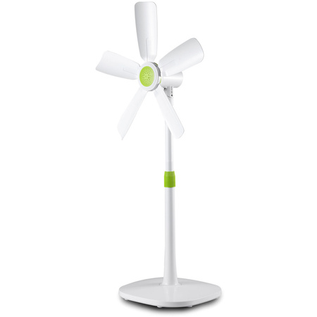Wentylator Stojący Cyrkulator Powietrza Wiatrak Podłogowy Cichy Biało-zielony