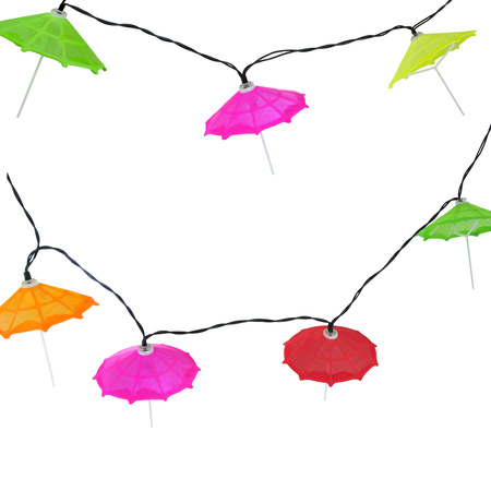 Girlanda Solarna LED PARASOLKI ogrodowa 6500K multikolor GOLDLUX (Polux) 5901508311559