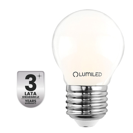 6x Żarówka LED E27 Kulka P45 2,2W 470lm = 40W 2700K Ciepła 360° Filament KLASA A LUMILED