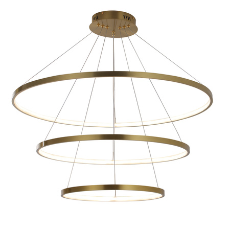 Lampa Sufitowa LED Wisząca Zwis 60W 8000lm 4000K Neutralna 120° Złota LEA Sanico Goldlux