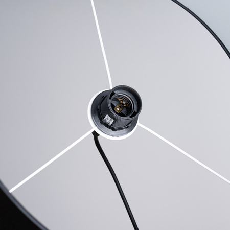 Lampa Sufitowa Wisząca Zwis E27 Żyrandol Owalna Czarna Minimalistyczna Nova Sollux