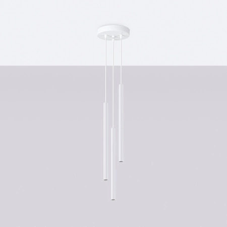 Lampa Sufitowa Wisząca Zwis 3x G9 Tubularna Biała Nowoczesna Arche Sollux