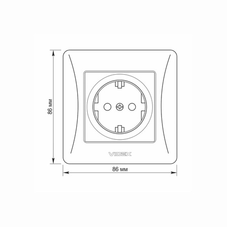 Gniazdko Pojedynczne Kontakt 16A Natynkowy Biały BINERA VIDEX