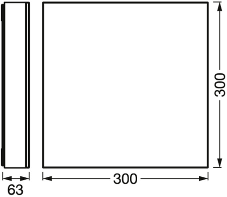 Panel LED Natynkowy 21W 850lm SMART+ WiFi CCT Ściemnialny 30x30cm Kwadratowy PLANON Frameless LEDVANCE