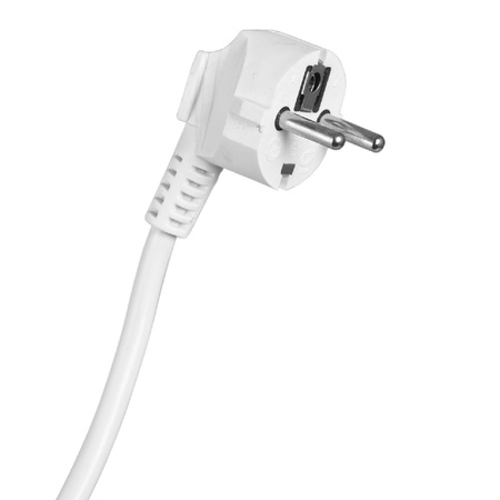 Przedłużacz sieciowy wtyk – 4x gniazdo z uziemieniem 5m 3x1mm 16A Biały