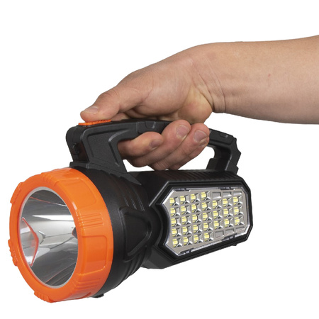 Latarka Szperacz LED Akumulatorowa Solarna Warsztatowa 1.6 W 170LM przód / 2.8W 860LM boczne LB0168 LIBOX