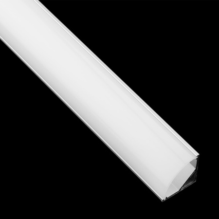 Profil Aluminiowy Narożny do LED KM55 Srebrny Natynkowy 1m
