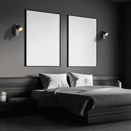 Lampa Ścienna Kinkiet Andy 1xGU10 Czarny Złoty Milagro