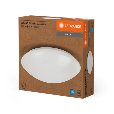 Plafon LED Lampa Sufitowa Natynkowa 24W 1920lm 6500K Zimna Biały 40cm Essentials Ledvance