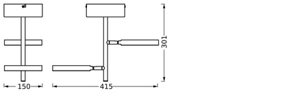 Lampa Oprawa Sufitowa Punktowa LED 2-Punktowy Dekoracyjny 21W Biała LEDVANCE