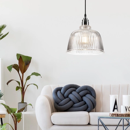 Lampa Wisząca Sufitowa ASTA E27 Czarna Chrom LM-1.1/83 Lamkur