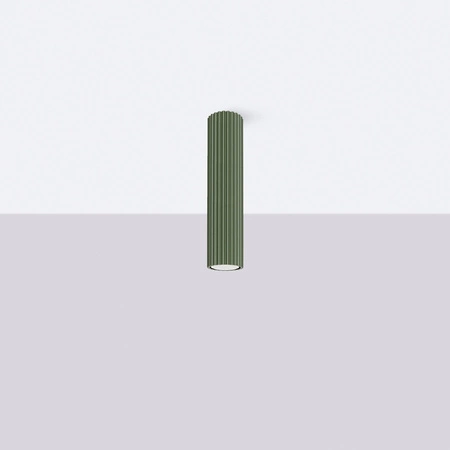 Lampa Sufitowa Reflektor Tuba Spot 1x GU10 Oliwkowa Karbon Deep Space SL.1608 Sollux