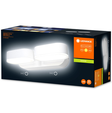 Kinkiet ścienny lampa elewacyjna zewnętrzna ruchoma 13W 800lm 3000K Endura Style Mini Spot LEDVANCE