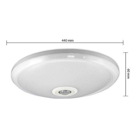 Plafon LED Lampa Sufitowa Natynkowa 12W 960lm 4000K Neutralny 160° Okrągły Biały Masterled