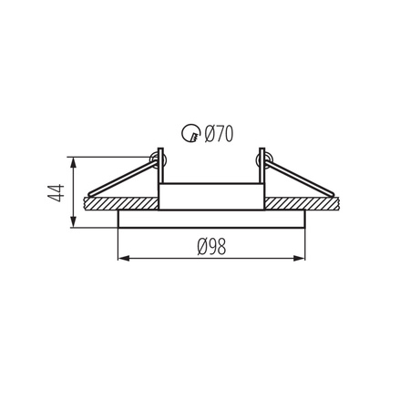 Oprawa sufitowa podtynkowa ELNIS S GU10/GU5.3 Okrągła Biała KANLUX