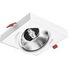 Oprawa Podtynkowa Ruchoma GU10 ES111 Kwadrat Biała Carpi LUMILED