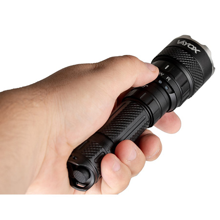 Latarka Taktyczna LED Ręczna Mocna 3-kolorowa SST40 1500lm Pro Series VA0099 Vayox