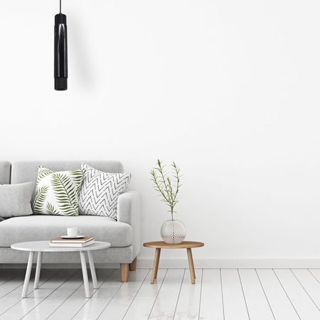 Lampa Wisząca Sufitowa MARBLE Czarna 1xGU10 Milagro