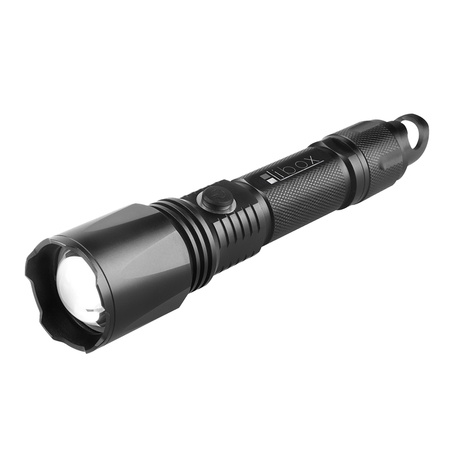 Latarka Taktyczna Akumulatorowa DIODA T6 LED 900LM Obrotowy ZOOM 5 TRYBÓW IPX3 LB0109 LIBOX
