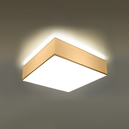 Lampa Sufitowa Oprawa Natynkowa 4x E27 Plafon Kwadratowa Biała Minimalistyczna Horus Sollux