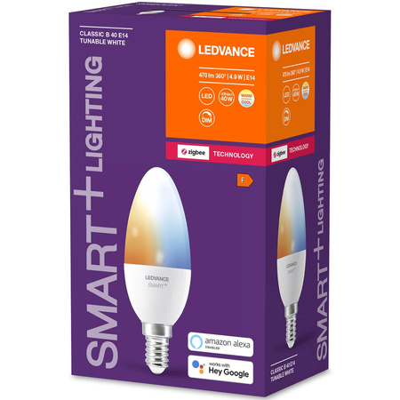Żarówka LED E14 B40 4,9W 470lm CCT LEDVANCE SMART+ ZigBee Ściemnialna