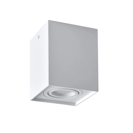 Oprawa sufitowa natynkowa Hadar Q1 1xGU10 ruchoma kwadrat biała
