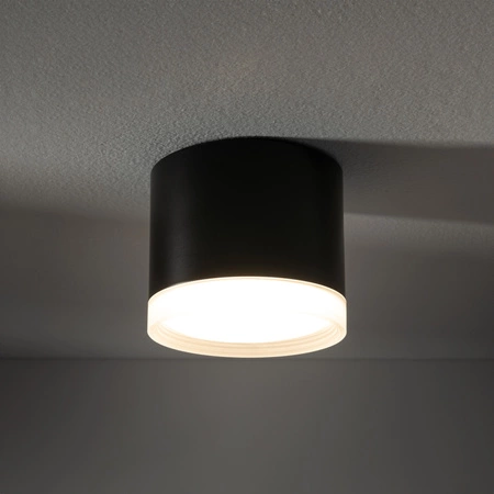 Oprawa Natynkowa Sufitowa GX53 SPOT TUBA Czarna SILBA 10477 Nowodvorski