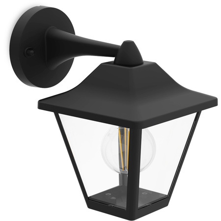 Kinkiet Ogrodowy Lampa Zewnętrzna Elewacyjna LED E27 LATARNIA IP44 Czarna Juli Philips