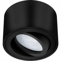 Oprawa Natynkowa HALOGENOWA Spot Tuba Ruchoma Walec Czarna 50mm