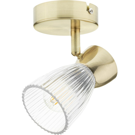 Lampa Ścienna Kinkiet BEST Złota 1xE14 Milagro