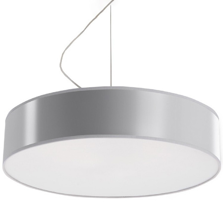 Lampa Sufitowa Wisząca Plafon 3x E27 Okrągła Szara Minimalistyczna Arena Sollux